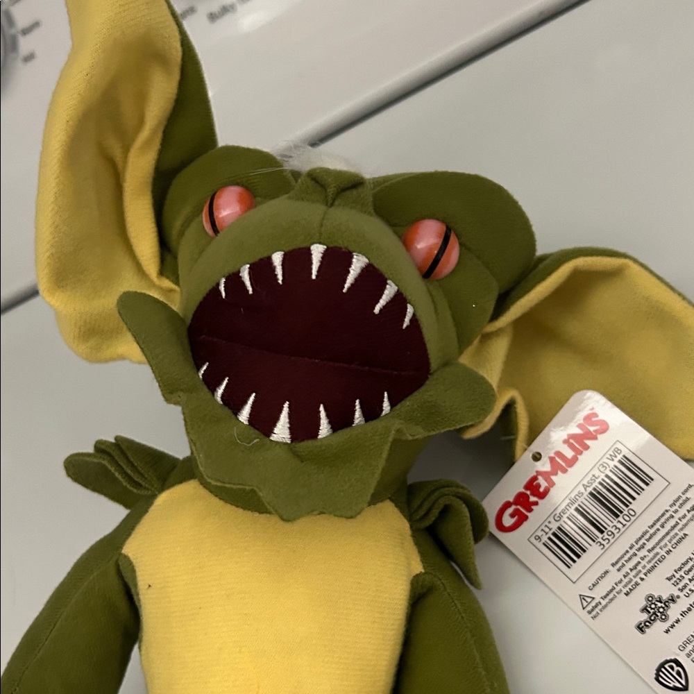 Gremlins Stripe Green and Yellow Stuffed Toy - Picture 7 of 7